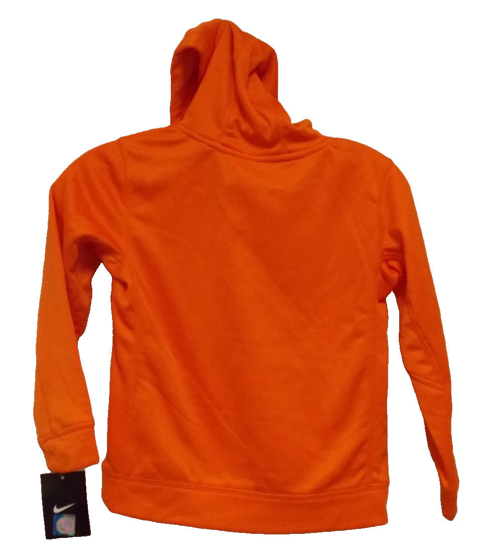 NCAA Oklahoma State Cowboys Logo on Orange Hooded Pullover Nike Size 7