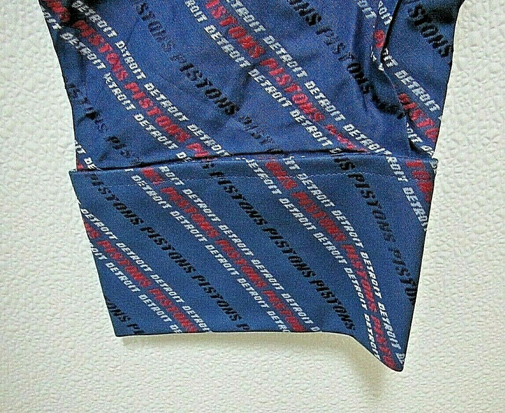 NBA Detroit Pistons Button Up Dress Shirt Long Sleeve by Headmaster size 2XL
