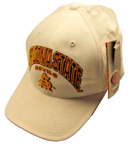 NCAA Arizona State Sun Devils White Hat Hook and Loop Closure by Colosseum