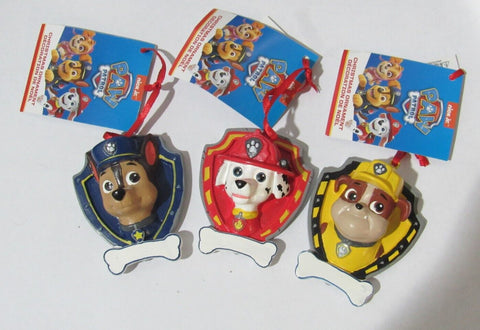 Paw Patrol Marshall Chase Rubble Personalized Christmas Ornament Kurt S. Adler