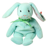 Ty Beanie Baby Hippy the Lite Green Bunny Rabbit 6 in Tall Mint with Mint Tag