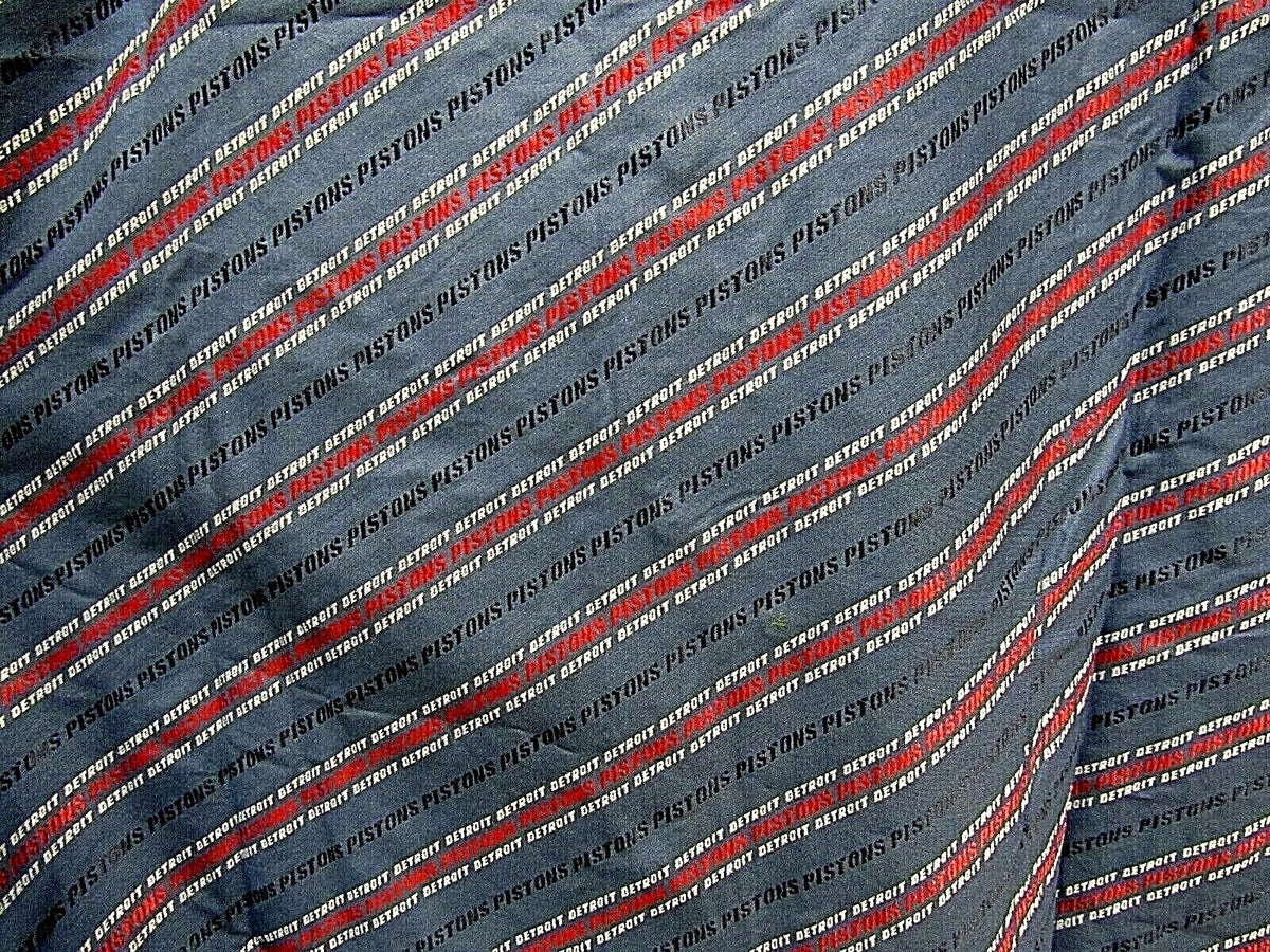 NBA Detroit Pistons Button Up Dress Shirt Long Sleeve by Headmaster size 2XL
