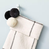 Hearth & Hand with Magnolia Holiday Christmas Stocking Collection 20" Cream Gray