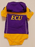 East Carolina University (ECU)  Bodysuit Bib Booties Set Size 0-3 M by OUTER Stuff