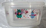 GLAD 2 Pack 42 oz Limited Edition Christmas Holiday Plastic Storage Container