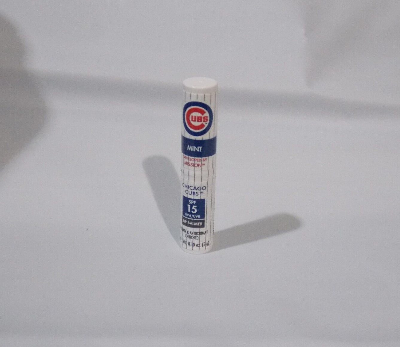 Single Sealed MLB Chicago Cubs SPF 15 Lip Balm Mission Skincare