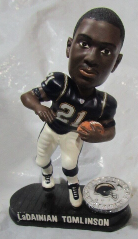 NFL San Diego Chargers Ladainian Tomlinson NFL Legends of The Field Bobble Head