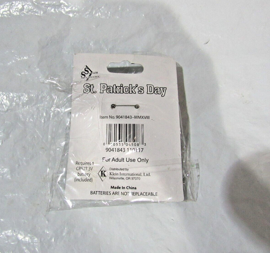 St. Patrick’s Day Light Up Shamrock Pin Green