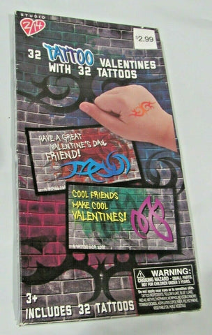 2/14 Studio Valentine's Day 32 Cards and 32 Tattoo's Brick Wall Package