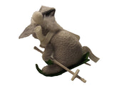 Macy's Holiday Lane Cozy Christmas Gray Skiing Mouse Ornament