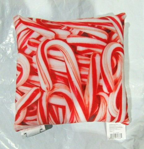 Christmas Throw Pillow 13"x13" & 11"x11" Home Décor Candy Cane All Over