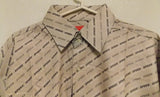 NBA San Antonio Spurs Lite Gray Button Up Dress Shirt 4XL Long Sleeve Headmaster