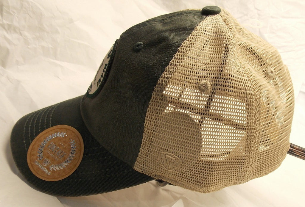 Miami Hurricanes Round Logo on Mesh Trucker Hat Snap Back Collegiate Headwear