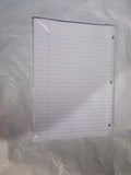 Reinforced 3 ring Notebook Filler Paper 100 sheet by iScholar