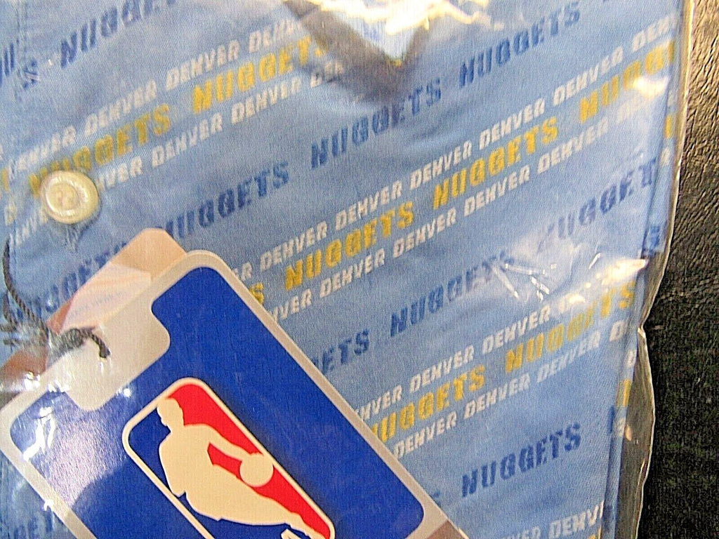 NBA Denver Nuggets Blue Button Up Dress Shirt Long Sleeve by Headmaster size 2XL