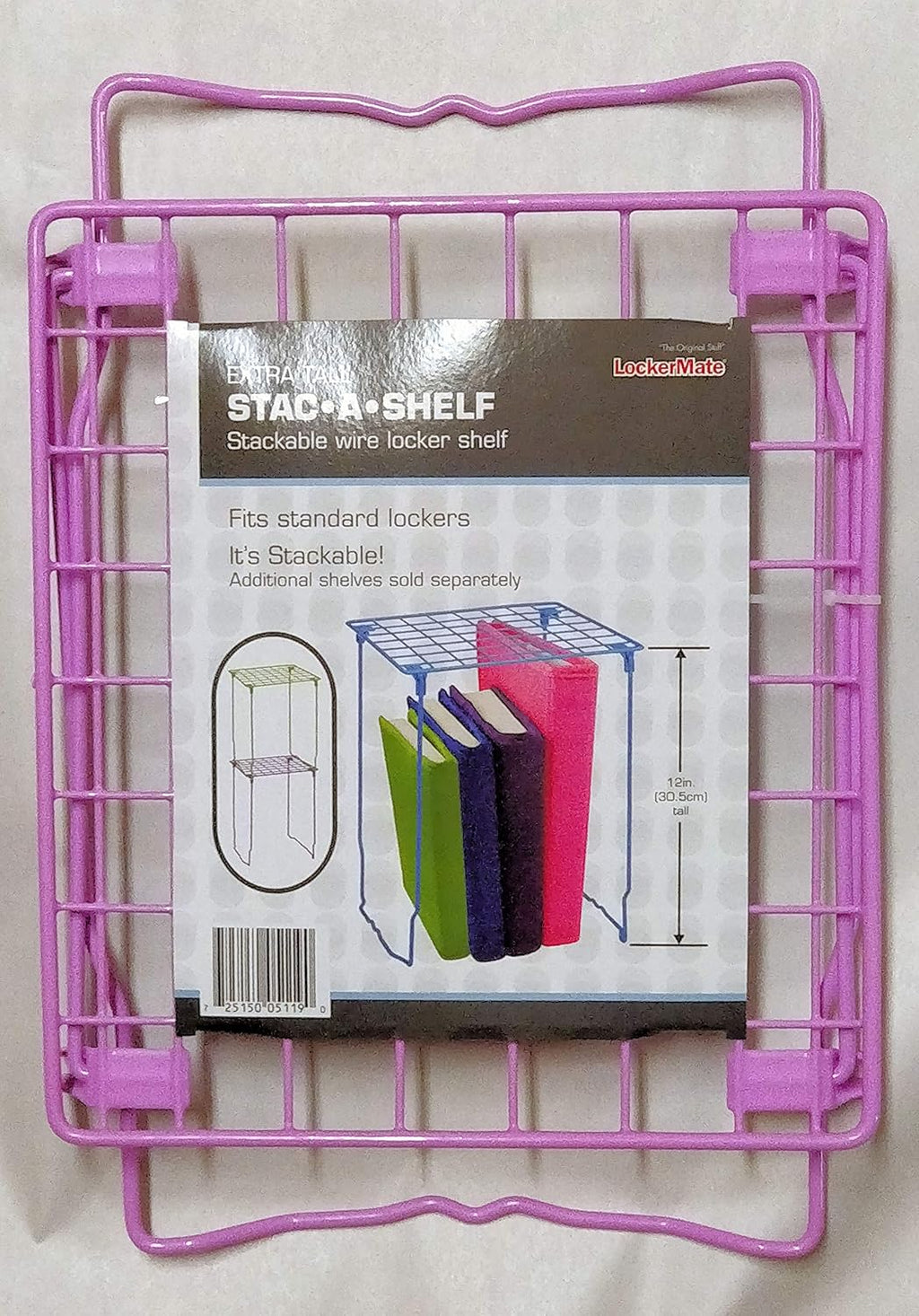 LockerMate 3pc set Stac-A-Shelf Magnetic Cup and Mirror Lavender