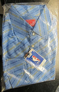 NBA Denver Nuggets Blue Button Up Dress Shirt Long Sleeve by Headmaster size XL