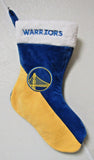 Embroidered NBA Golden State Warriors 18″ Yellow/Blue Basic Christmas Stocking