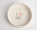 Park Life Designs EAT UP on White Medium Pet Bowl 6-1/4 in Diameter #14008