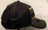 Navy Freedom Fighter Headwear Black Hat Hook and Loop Closure by CSI
