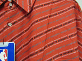 NBA Houston Rockets Red Button Up Dress Shirt Long Sleeve by Headmaster size 2XL