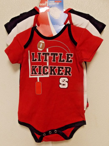 NCAA North Carolina State NCS set of 3 Bodysuit Size 18M by OUTERStuff
