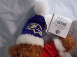 NFL Baltimore Ravens Logo Embroidered on 9" Plush Bear by FOCO