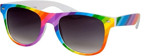 Rainbow Color Rectangle Frame Sunglass by meijer