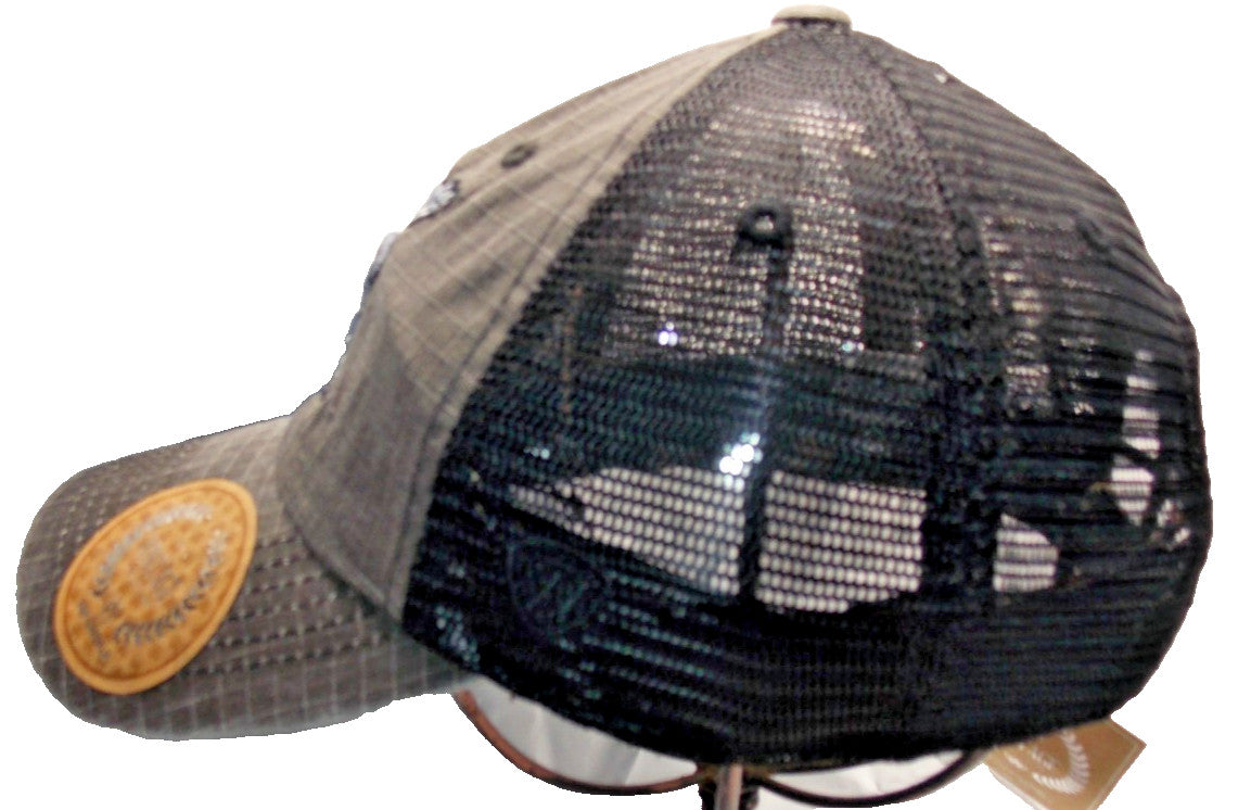 Florida Gators  1980-1994 Secondary Logo on Black Mesh Trucker Hat Snap Back