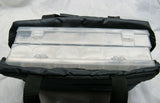 Ozark Trail Fishing Tote w/ 2 Trays padded Blue 11.2"L x 3.5"W x 7.7"H