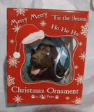 Chocolate Labrador Christmas Ornament Shatter Proof Ball 2.75" Diameter
