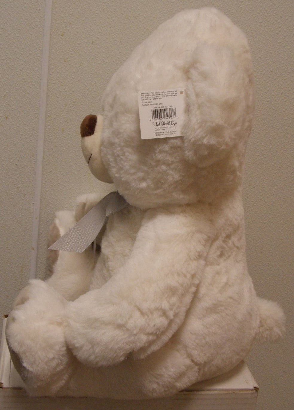Share White Teddy Bear Sitting 19" Tall by Best Made Toys
