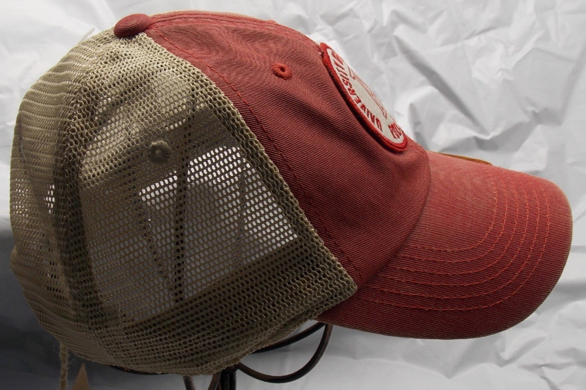 Alabama Crimson Tide Round Logo on Mesh Trucker Hat Snap Back Vintage Collection