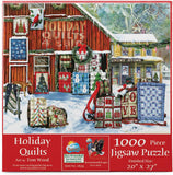 Holiday Quilts by Artist Tom Wood 1000 pc Jigsaw Puzzle Size 20" x 27"