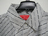 NBA San Antonio Spurs Gray Button Up Dress Shirt 2XL Long Sleeve Headmaster