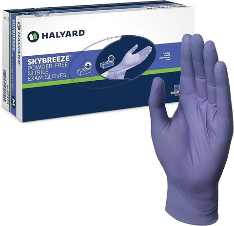 HALYARD SKYBREEZE Nitrile Exam Gloves Latex and Powder-Free size Small