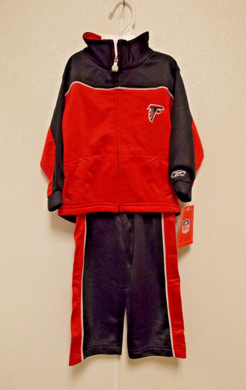 NFL Atlanta Falcons Red Hooded Sweat Suit Size 3T by NFL Reebok