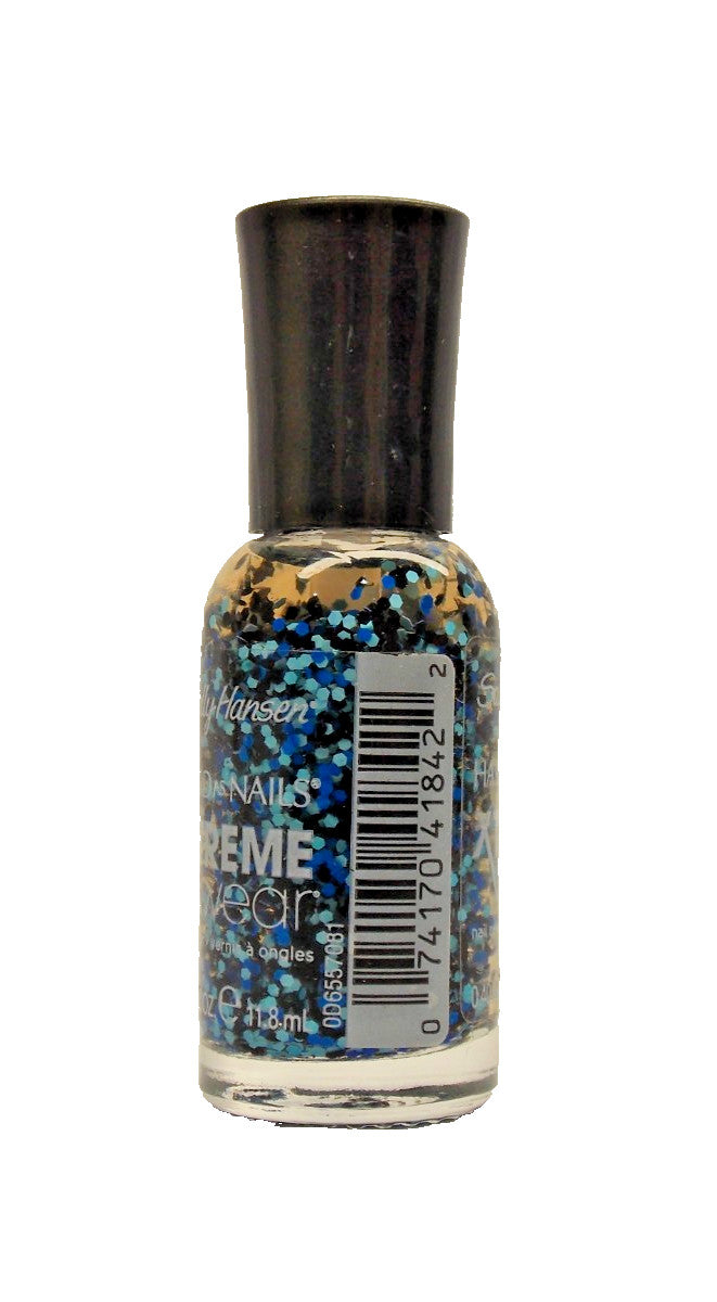 760 Tidal Rave White and Blue Dots Xtreme Wear Nail Polish 0.40 fl oz