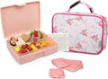 Bentology with design Paris on Pink Lunch Bag Box Set Bento 12 Piece