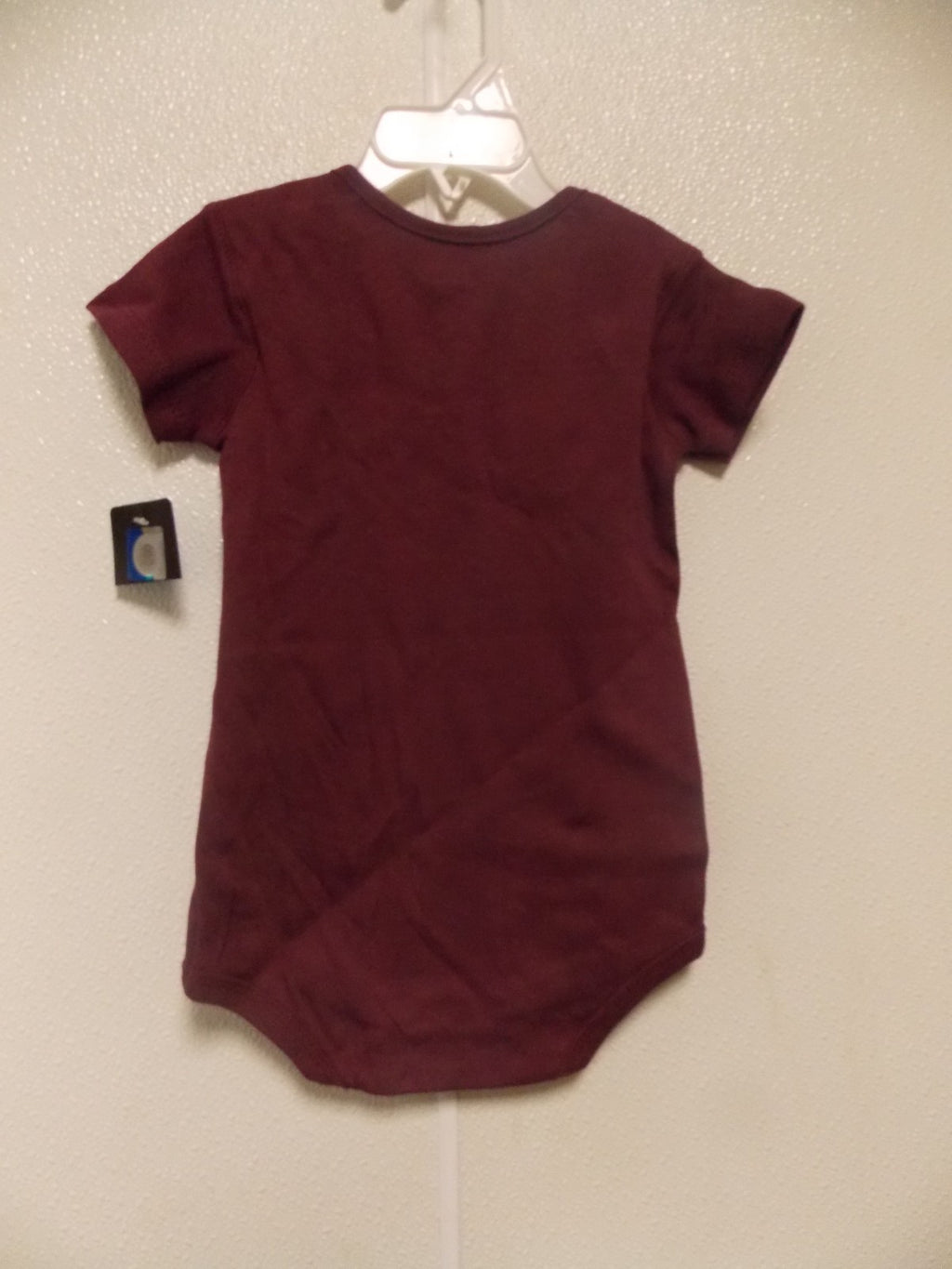 NCAA Virginia Tech Hokies Maroon Football Image Bodysuit Size 24 MGen2