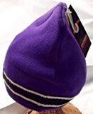 NCAA TCU Embroidered Logo on Purple Knit Beanie Hat by Collegiate Headwear