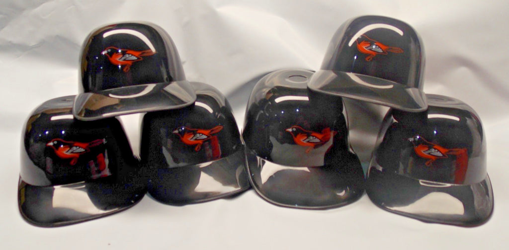 6 MLB Baltimore Orioles Throw Back Bird Logo Mini Batting Helmet Ice Cream Bowl