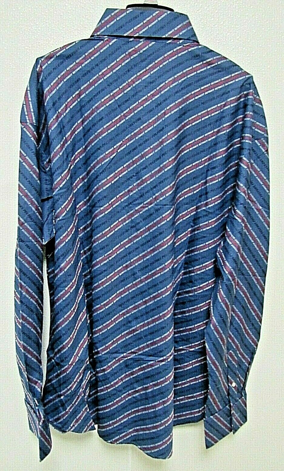 NBA Detroit Pistons Blue Button Up Dress Shirt Long Sleeve by Headmaster size XL