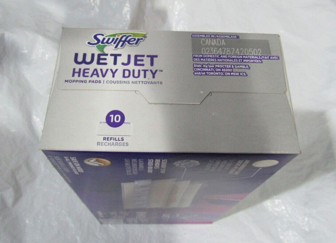 Swiffer WetJet Heavy Duty w/Scrubby Strip Mopping Pads 10 ct Box