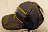 Navy Freedom Fighter Headwear Black Hat Hook and Loop Closure by CSI
