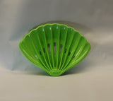 Lime Green 4.25"x 4" Shell Bar Soap Dish Flexible Plastic