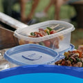 Lot of 3 Ziploc Smart Snap Leak Proof 2.25 cup Deep Rectangle Storage Containers