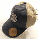 Michigan Wolverines Round Logo on Mesh Trucker Hat Snap Back Collegiate Headwear