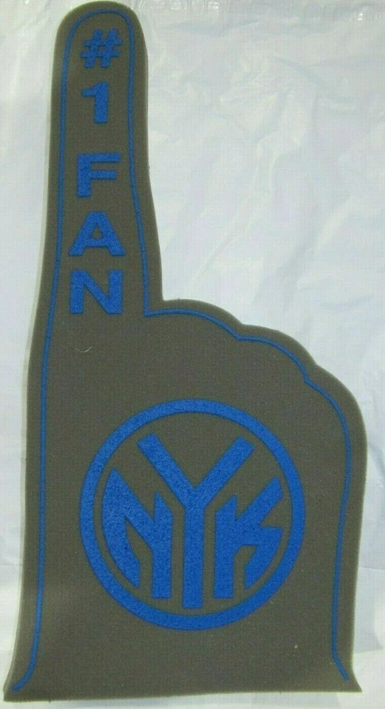 Set of 12 New York Knicks #1 FAN / DECLARE Throwback Foam Finger