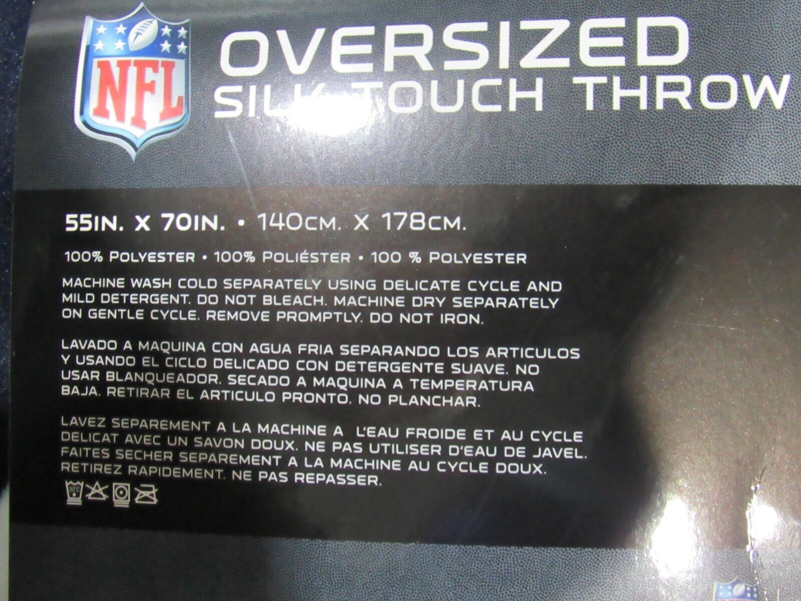 NFL Dallas Cowboys Oversized Silk Touch Throw Blanket 55" by 70"